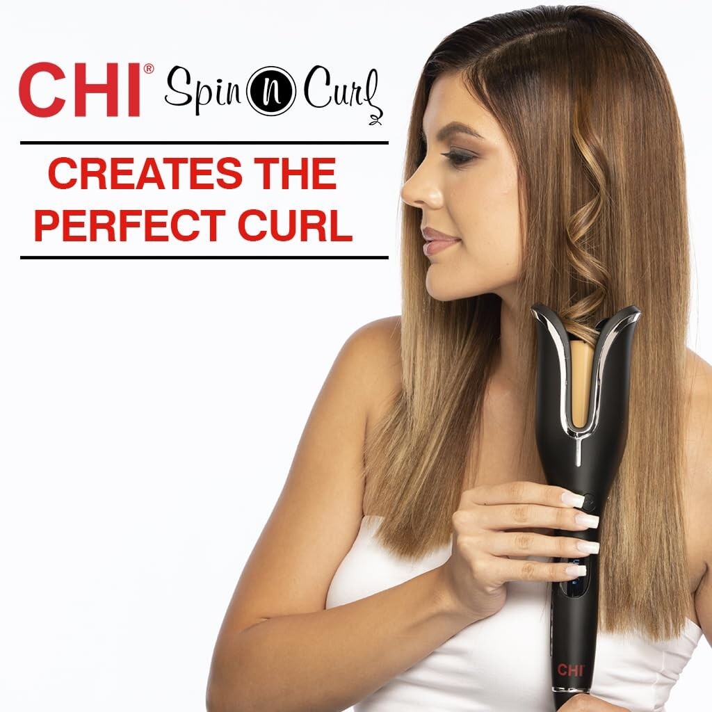 CHI Spin N Curl. Curling Iron Special Edition - Black
