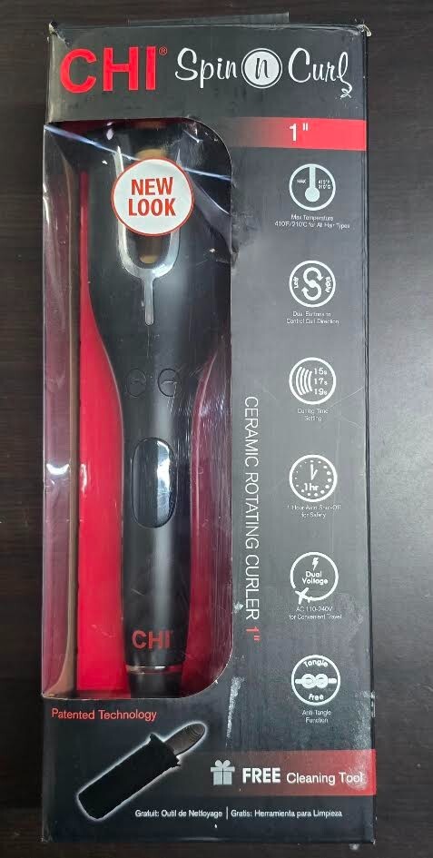 CHI Spin N Curl. Curling Iron Special Edition - Black