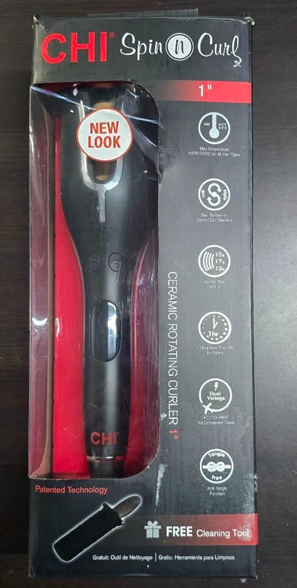 CHI Spin N Curl. Curling Iron Special Edition - Black