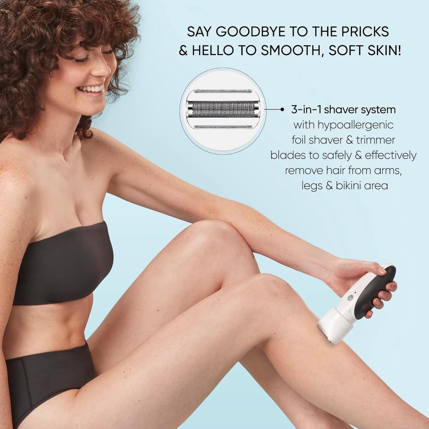 Conair GIRLBOMB Shaver and Body Buffer for Women Wet/Dry, Model NPGBS03