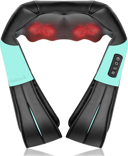 Nekteck Shiatsu Neck and Back Massager with Soothing Heat, Electric Deep Tissue
