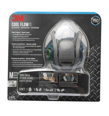 3M Rugged Comfort Quick Latch Half Facepiece Reusable Respirator 6502QL,...