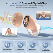 Hearing Aids, Rechargeable Digital Hearing Aids for Seniors, Noise Cancelling wi