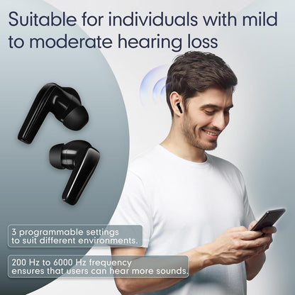 Hearing Aids for Seniors, 64-Channel WDRC Hearing Aid Rechargeable with Noise Ca