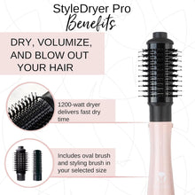 Calista StyleDryer Pro Custom Blowout 2-in-1 Styling Tool Pink Sand