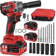 Sundpey 21V Cordless Impact Driver - 1/2 Inch 480Ft-lbs650N·m Brushless Elect...