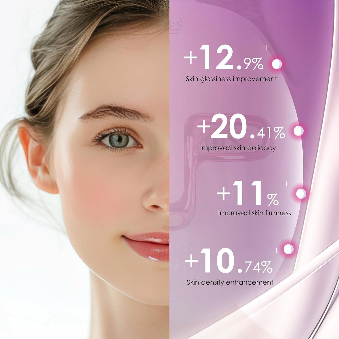 Wireless Red Light Therapy Skin Care Rejuvenation Facial Mask 7 Colors LED