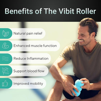Vibit - Vibrating Massager for Plantar Fasciitis, Pain Relief and Sciatica, Blac