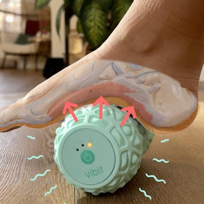 Vibit - Vibrating Massager for Plantar Fasciitis, Pain Relief and Sciatica, Blac