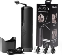 Wush Pro Water Powered Ear Cleaner with 12 Reusable Replacement Tips by Black Wolf - Safe &amp; Effective - Electric Triple Jet Stream with 3 Pressure Settings for Ear Wax Buildup - Ear Wax Removal Kit
