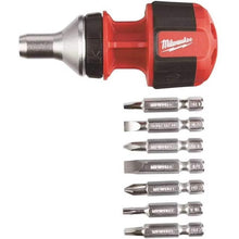 Milwaukee Compact 8 in 1 Ratcheting Multi-Bit Driver - Black/Red (48-22-2330)