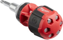 Milwaukee Compact 8 in 1 Ratcheting Multi-Bit Driver - Black/Red (48-22-2330)