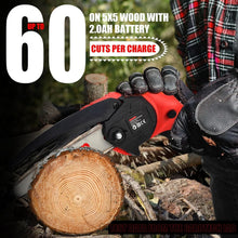 Mini Chainsaw 6 Inch, Gardtech Cordless Portable Electric Chain Saw Handheld Electric Chainsaws with 2023 Upgraded 4 Chains 2 Batteries Good for Olders, DIYer, Gardeners Continuously 2 Hours Work