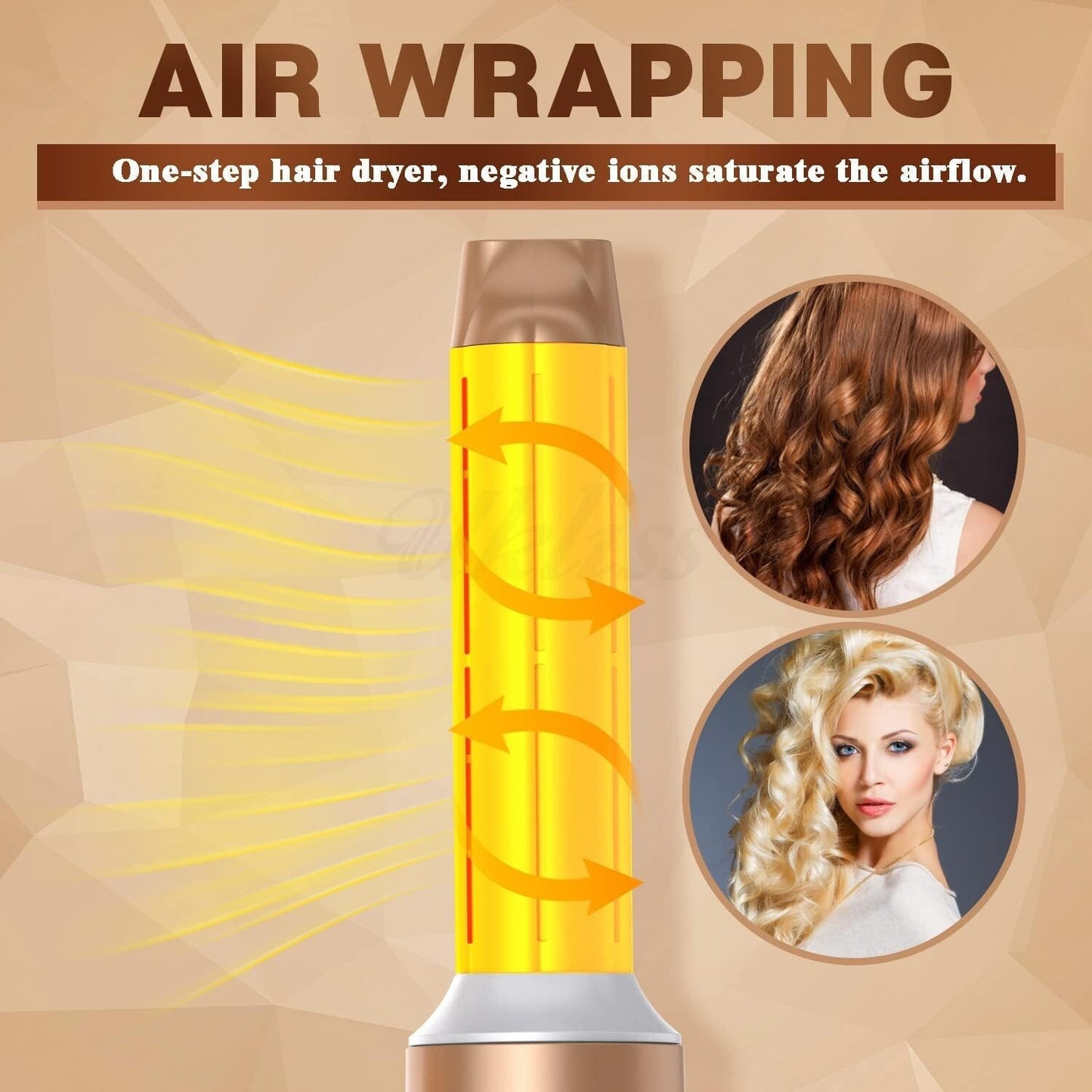 Hair Dryer Hair Styling Tools Set, 7 in 1 Air Styling Drying System, Professi...
