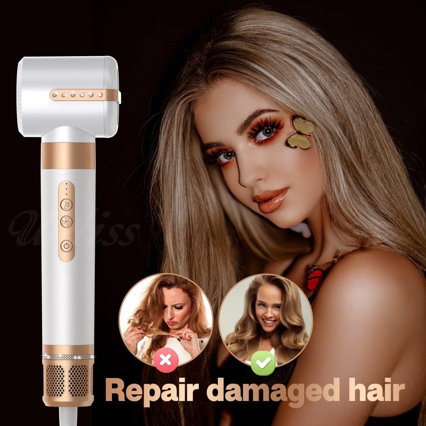 Hair Dryer Hair Styling Tools Set, 7 in 1 Air Styling Drying System, Professi...