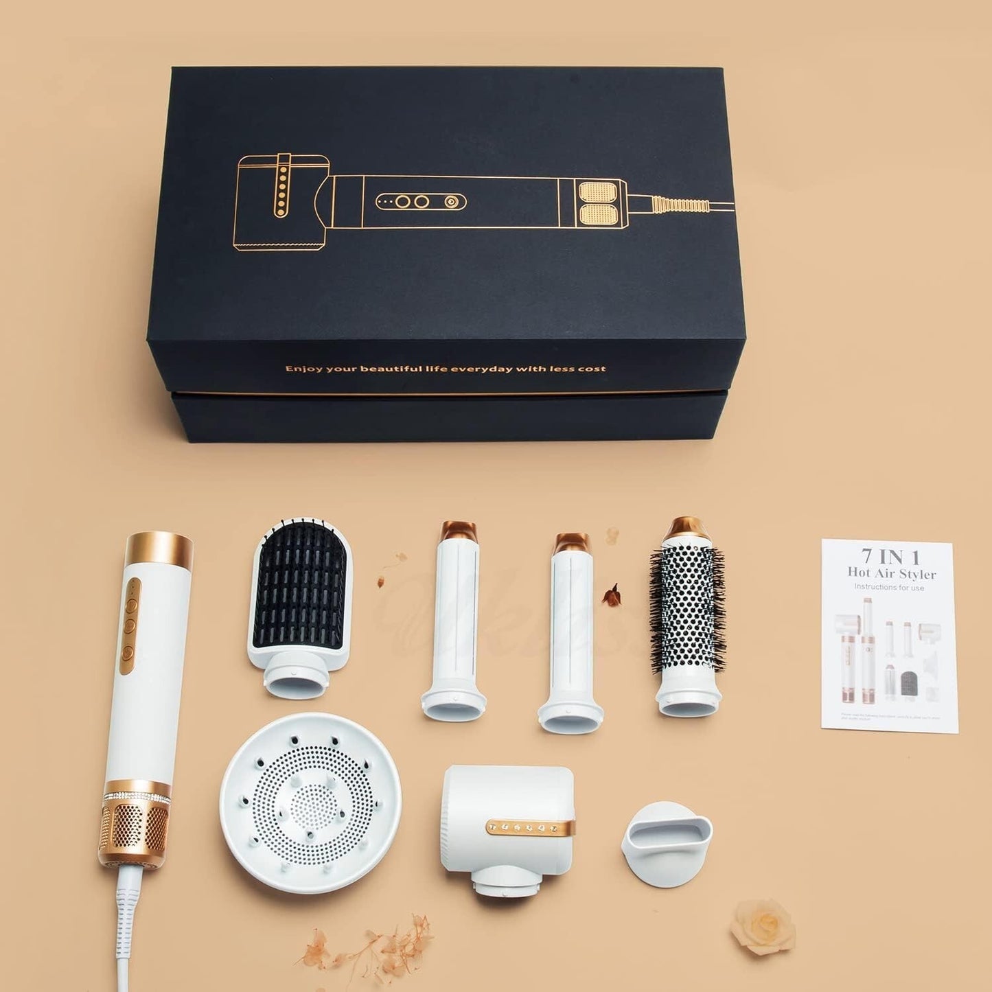 Hair Dryer Hair Styling Tools Set, 7 in 1 Air Styling Drying System, Professi...