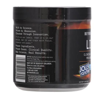 Beyond Raw Pre-Workout, Clinically Dosed, Blue Raspberry