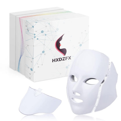 LED FACIAL LIGHT THERAPY Mask-Led Face Mask Light Therapy, 7 Led Light Therapy