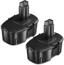PDstation Upgraded 2Pack 4800mAh DC9096 Battery Replacement for Dewalt 18v Batte