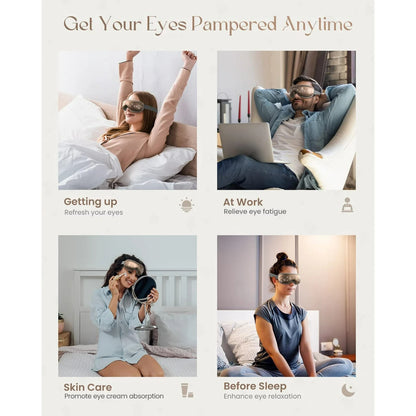 RENPHO Eye Massager, Mother's Day Gifts for Mom, Heated Eye Massage Mask with Bl