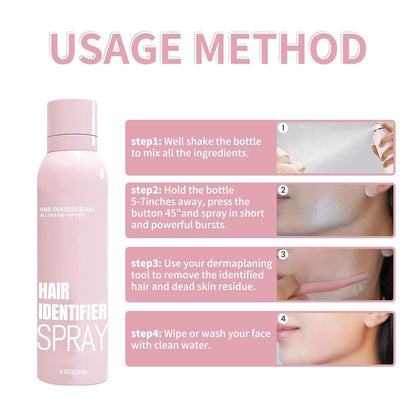 Hair Identifier Spray for Face Shaving，Face Hair Identifier Spray，Moisturizing