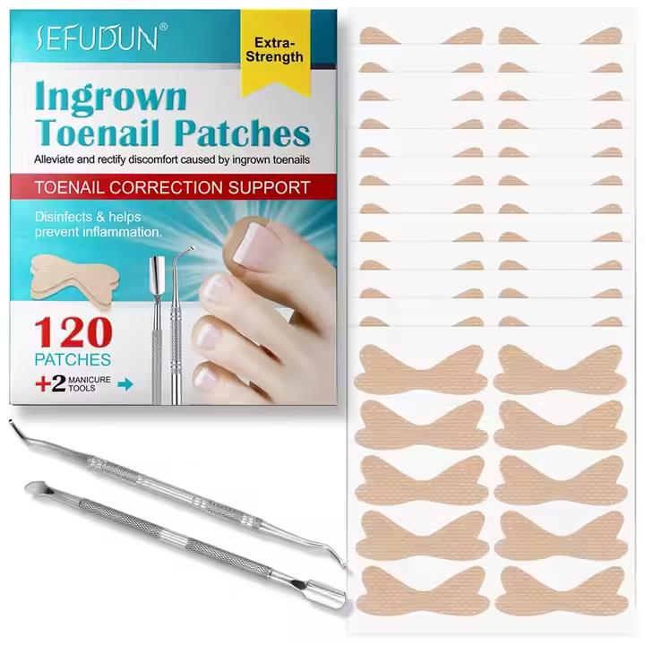 SEFUDUN 120pcs Ingrown Toenail Patches Discomfort Relieving Inflammation Prevent