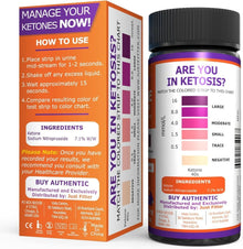 (8 pack)Ketone Keto Urine Test Strips. Look & Feel