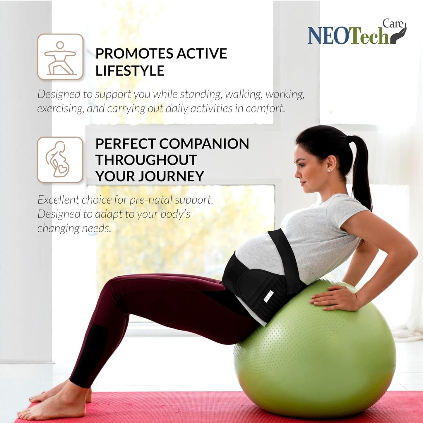 NeoTech Care Pregnancy Support Maternity Belt Waist Back Abdomen Belly Band