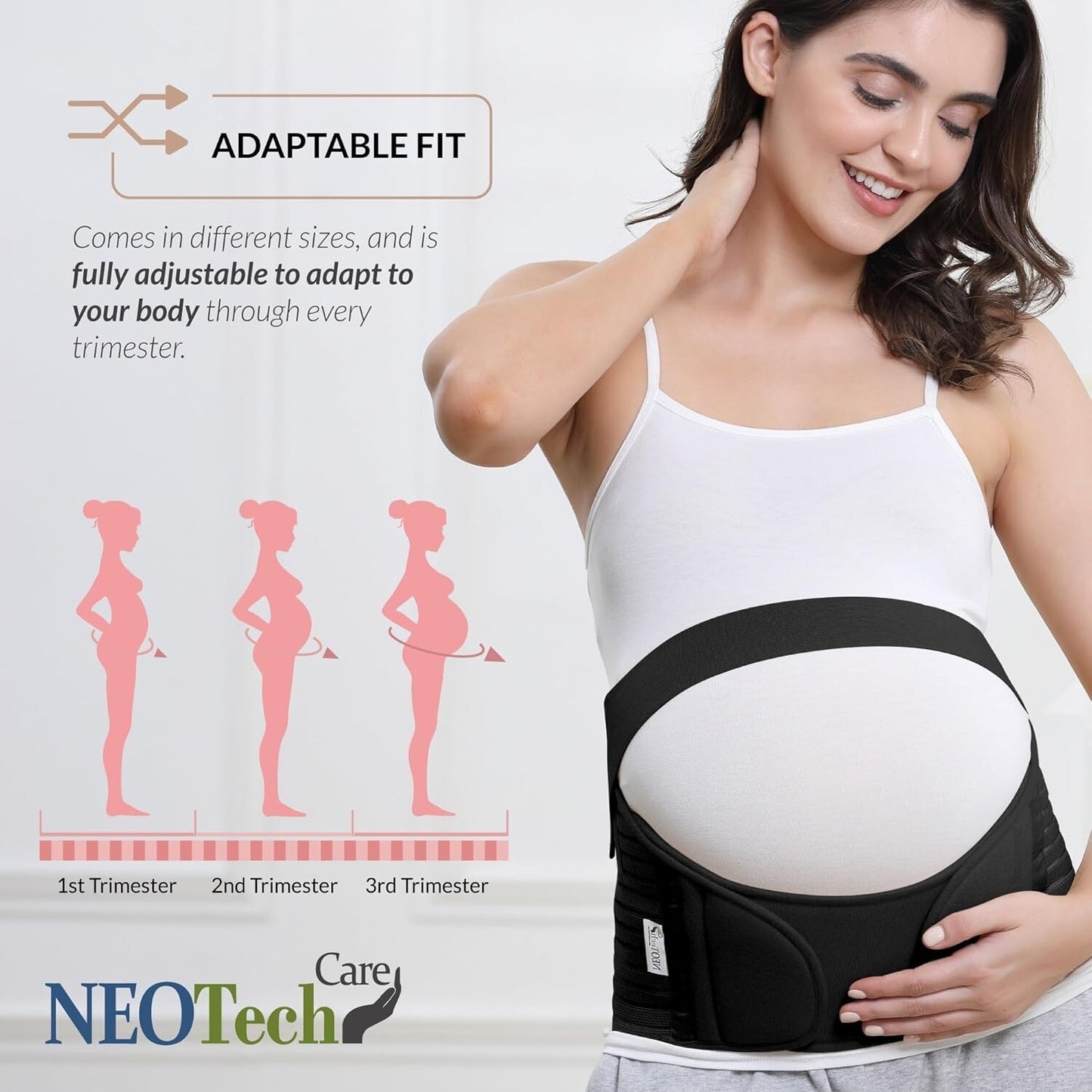 NeoTech Care Pregnancy Support Maternity Belt Waist Back Abdomen Belly Band