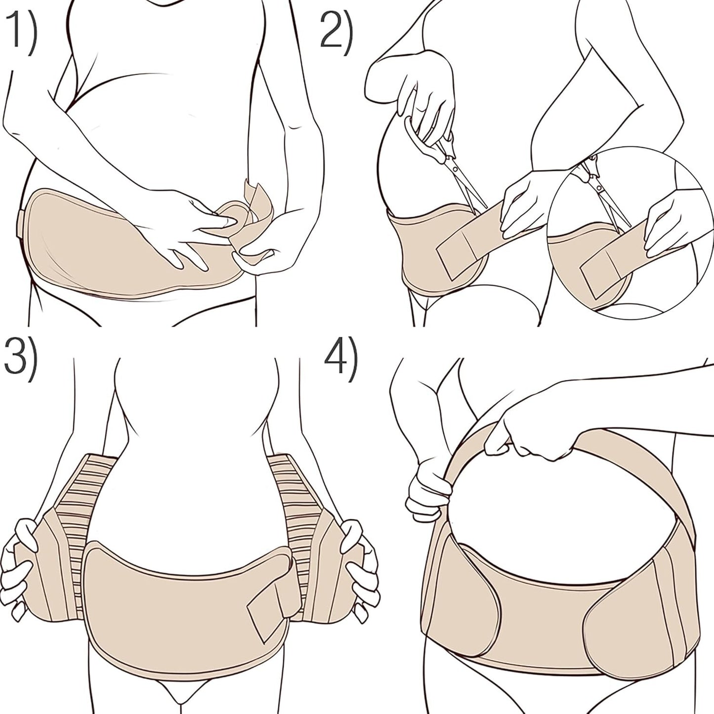 NeoTech Care Pregnancy Support Maternity Belt Waist Back Abdomen Belly Band