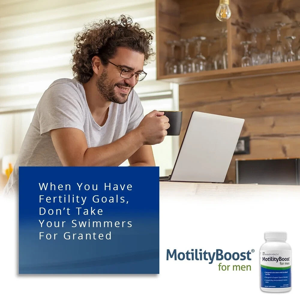 MotilityBoost for Men Fertility Supplement: Support Sperm Motility, 60 ea