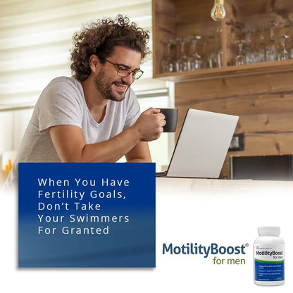 MotilityBoost for Men Fertility Supplement: Support Sperm Motility, 60 ea