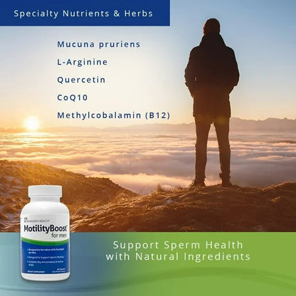 MotilityBoost for Men Fertility Supplement: Support Sperm Motility, 60 ea