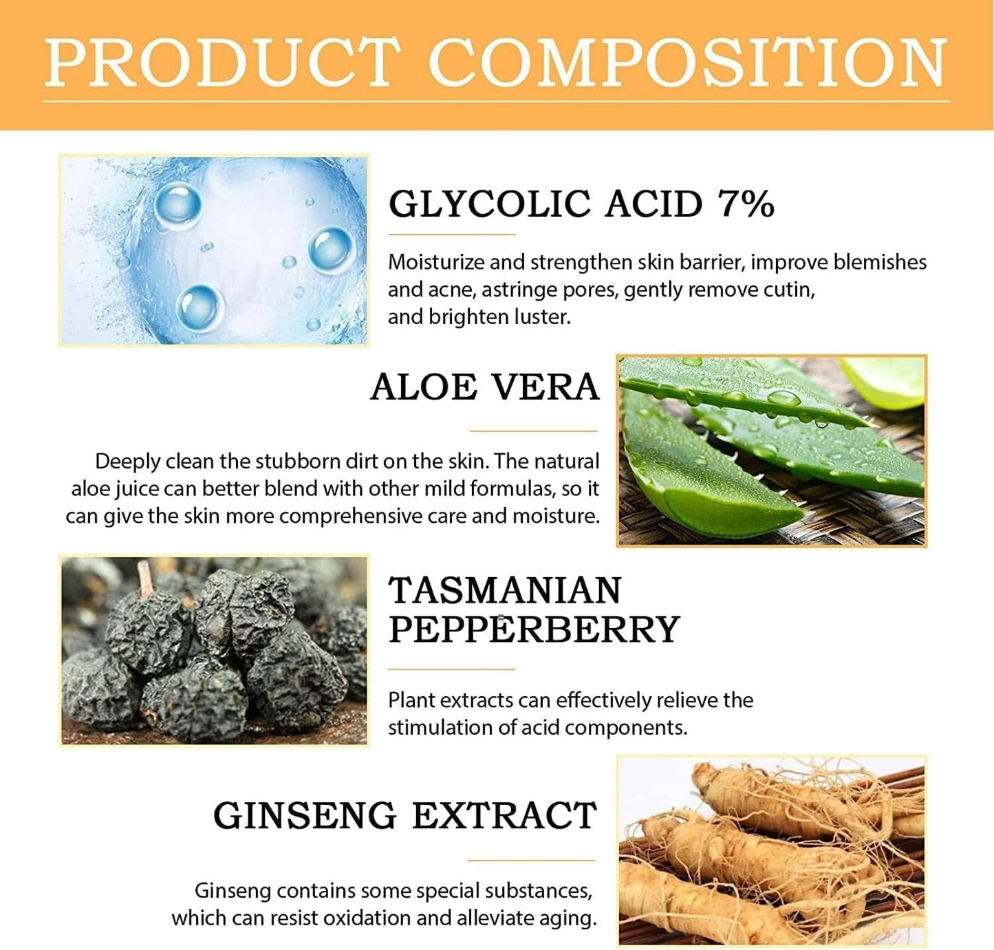 Glycolic Acid Toning Solution Glycolic Acid 7% Toner Glycolic Sour 7% Toning ...