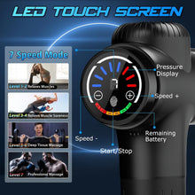 TOLOCO Massage Gun Deep Tissue, Percussion Massage Gun with 10 Replacement Heads