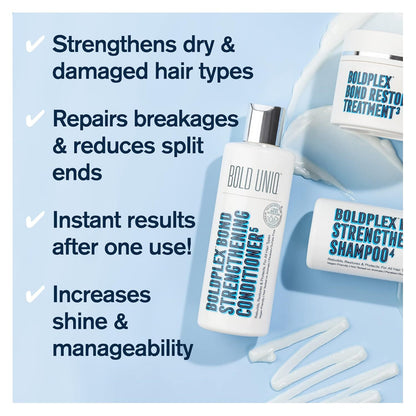 Boldplex 3, 4 & 5 Bond Restore Treatment, Shampoo & Conditioner Trio Gift Set -