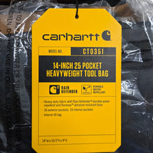 Carhartt Gear B0000351 14-Inch 25 Pocket Heavyweight Tool Bag, Brown