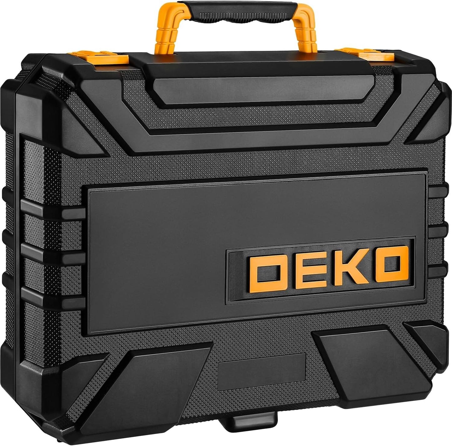 DEKOPRO Drill Bit Set: Tool Set with 8V Yellow Cordless Drill, Home Tool Kit