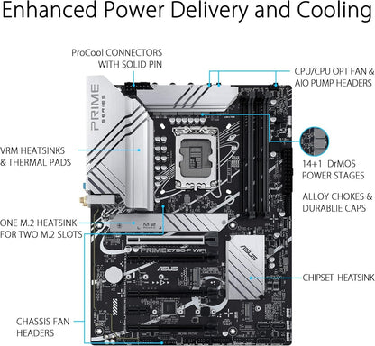 ASUS PRIME Z790-P WiFi LGA 1700 ATX Intel Motherboard