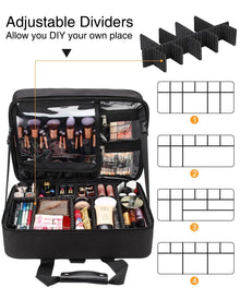 Hairdresser Bag, Large Makeup Case for Hair Stylist Professional Makeup Bag Hair