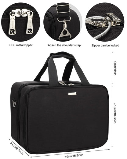 Hairdresser Bag, Large Makeup Case for Hair Stylist Professional Makeup Bag Hair