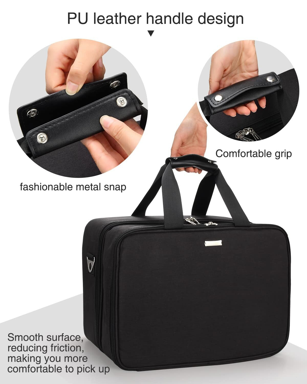 Hairdresser Bag, Large Makeup Case for Hair Stylist Professional Makeup Bag Hair