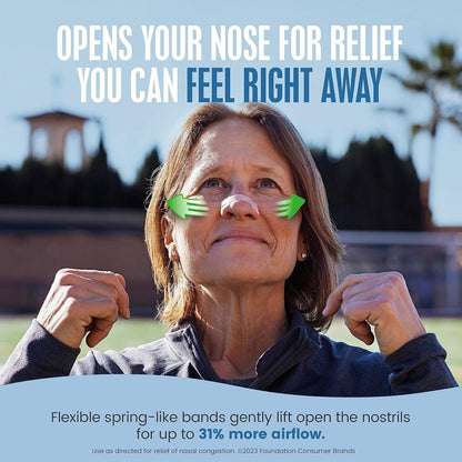 Breathe Right Nasal Strips, Extra Strength, Tan Nasal Strips, Help Stop Snoring,