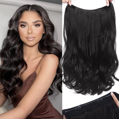 Halo Hair Extensions Thick Invisible Wire Hair Extension 5 Types Adjustable Head