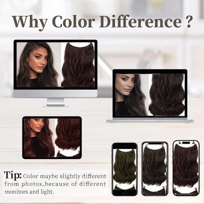 Halo Hair Extensions Thick Invisible Wire Hair Extension 5 Types Adjustable Head