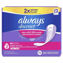 Always Discreet Incontinence Liners, Very Light Long, 111 CT