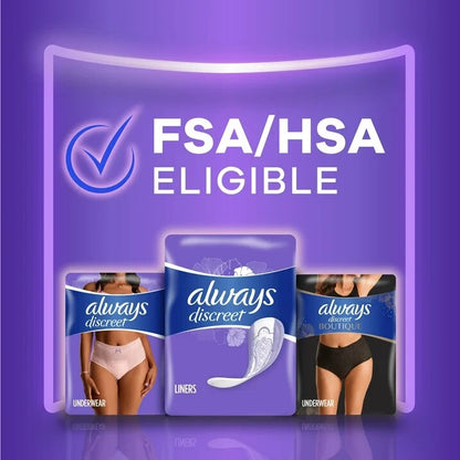Always Discreet Incontinence Liners, Very Light Long, 111 CT