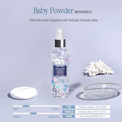 Bouquet Garni Hair & Body Mist Baby Scent Fragrance - Long-lasting Moisture & Fr