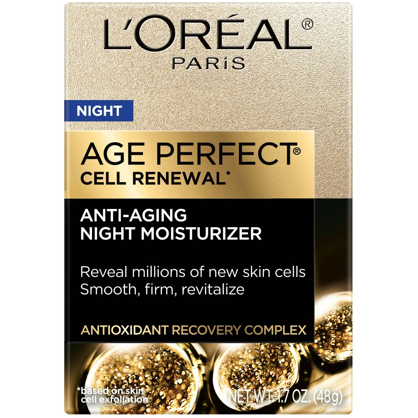 L’Oreal Age Perfect Cell Renewal Anti-Aging NIGHT Moisturizer 1.7 oz
