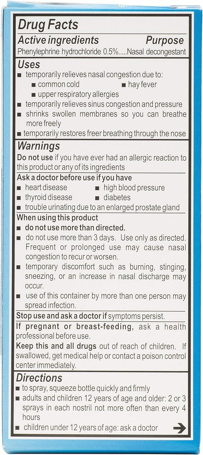 Neo-Synephrine 6953605015 Regular Strength Nasal Spray - 15ml